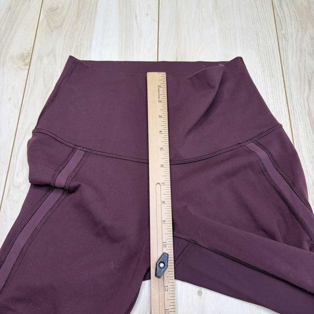 Lululemon Women's All the Right Places II Maroon Leggings Size 6 - Picture 3 of 9